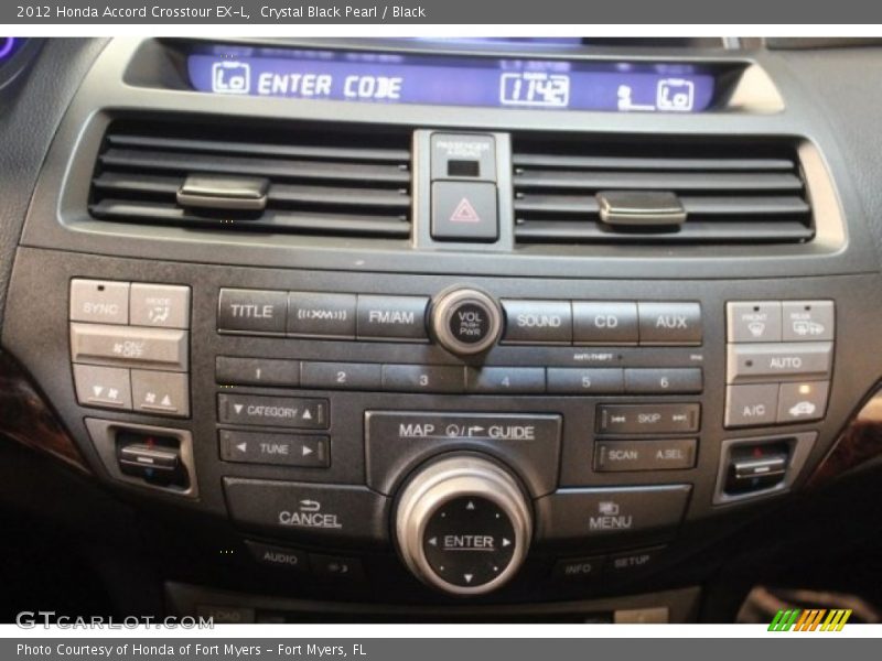 Crystal Black Pearl / Black 2012 Honda Accord Crosstour EX-L