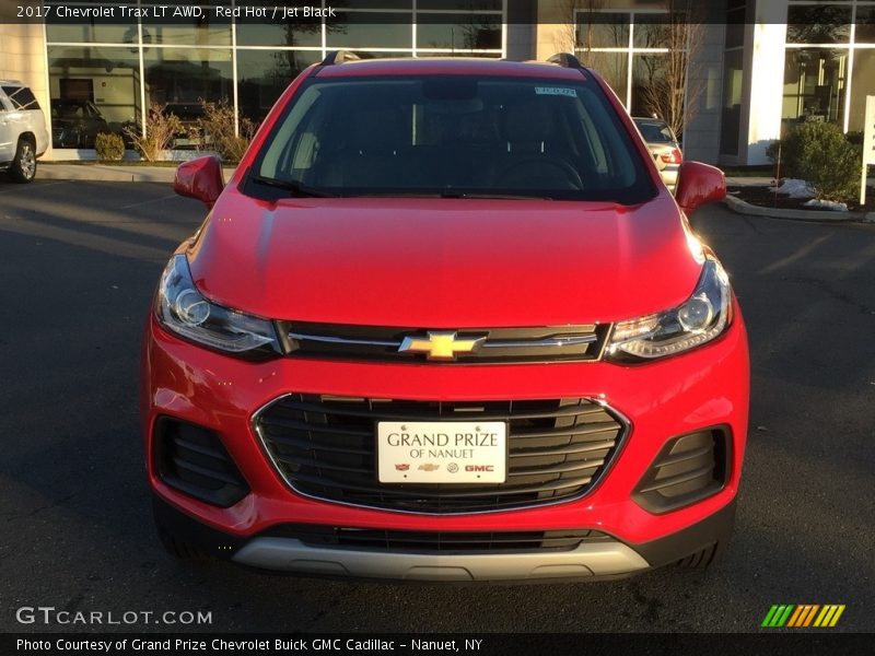 Red Hot / Jet Black 2017 Chevrolet Trax LT AWD