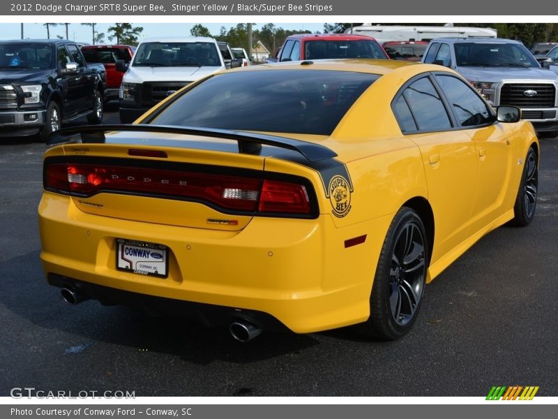 Stinger Yellow / Black/Super Bee Stripes 2012 Dodge Charger SRT8 Super Bee