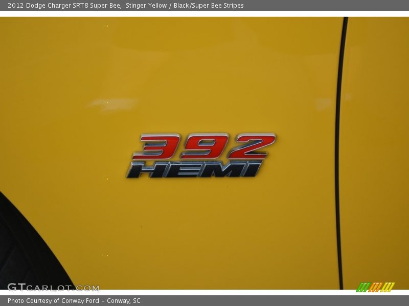 Stinger Yellow / Black/Super Bee Stripes 2012 Dodge Charger SRT8 Super Bee