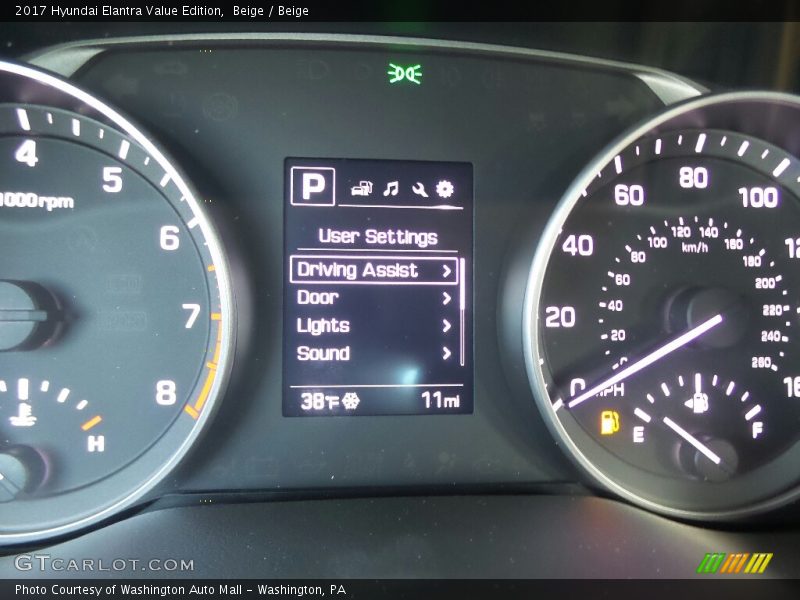 Beige / Beige 2017 Hyundai Elantra Value Edition