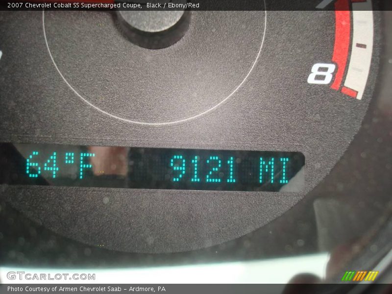 Black / Ebony/Red 2007 Chevrolet Cobalt SS Supercharged Coupe