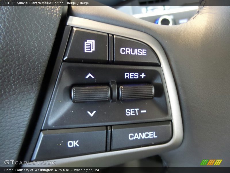 Beige / Beige 2017 Hyundai Elantra Value Edition