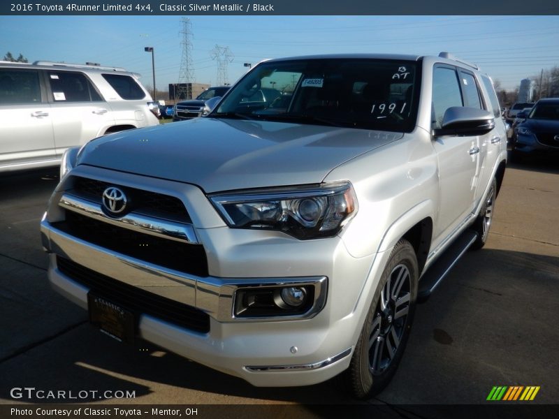 Classic Silver Metallic / Black 2016 Toyota 4Runner Limited 4x4
