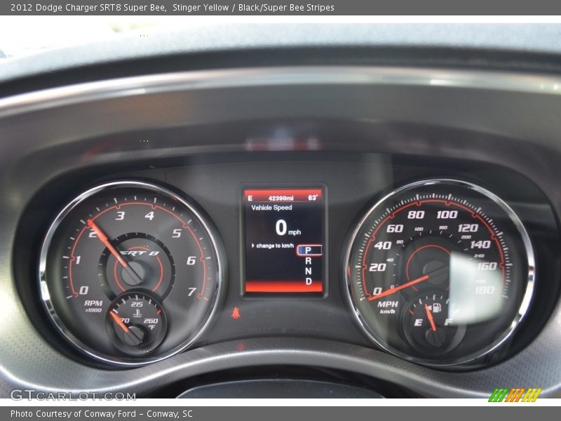 Stinger Yellow / Black/Super Bee Stripes 2012 Dodge Charger SRT8 Super Bee