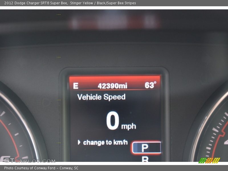 Stinger Yellow / Black/Super Bee Stripes 2012 Dodge Charger SRT8 Super Bee