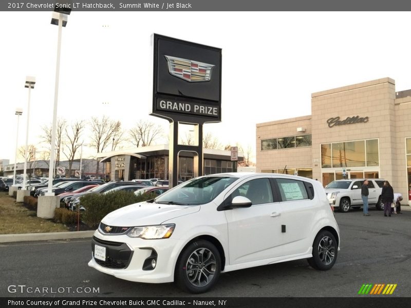 Summit White / Jet Black 2017 Chevrolet Sonic LT Hatchback
