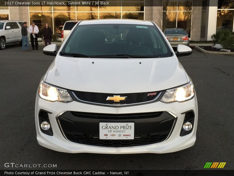 Summit White / Jet Black 2017 Chevrolet Sonic LT Hatchback