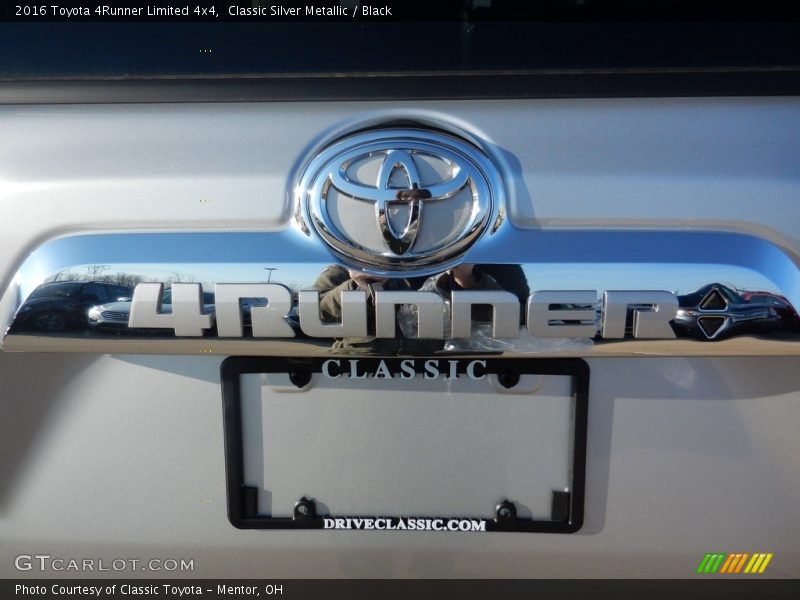 Classic Silver Metallic / Black 2016 Toyota 4Runner Limited 4x4