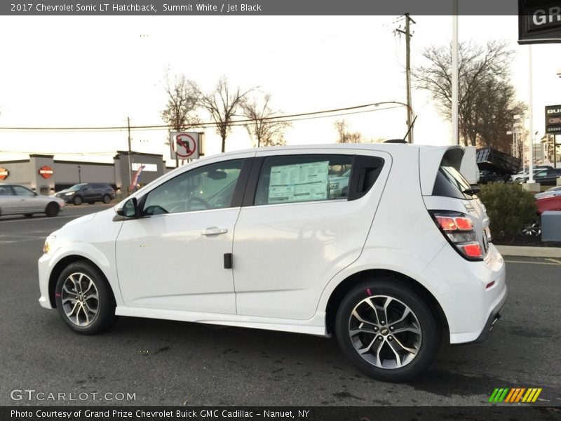 Summit White / Jet Black 2017 Chevrolet Sonic LT Hatchback