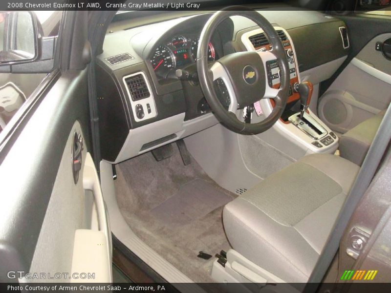 Granite Gray Metallic / Light Gray 2008 Chevrolet Equinox LT AWD