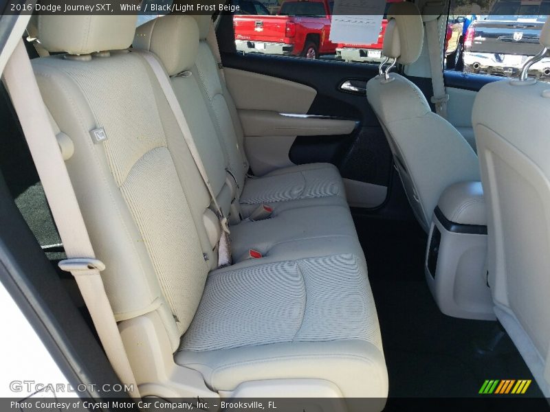 White / Black/Light Frost Beige 2016 Dodge Journey SXT