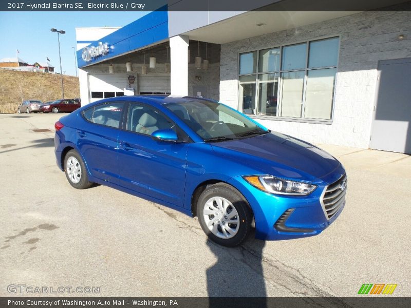 Electric Blue / Gray 2017 Hyundai Elantra SE