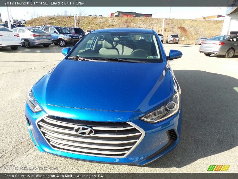 Electric Blue / Gray 2017 Hyundai Elantra SE