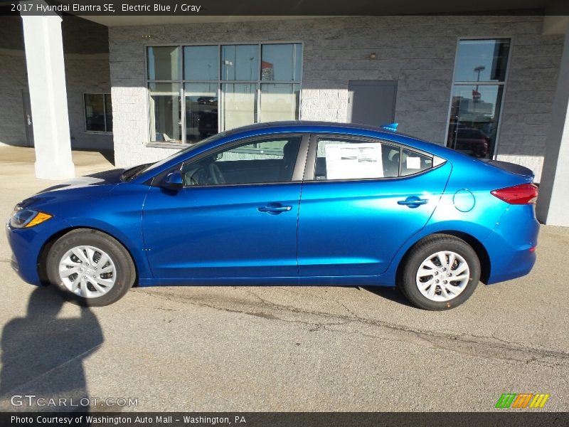 Electric Blue / Gray 2017 Hyundai Elantra SE