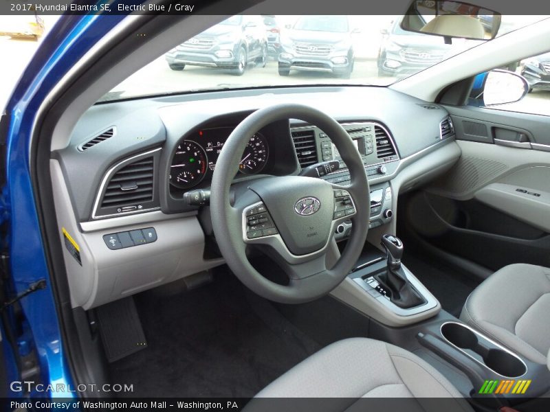 Electric Blue / Gray 2017 Hyundai Elantra SE