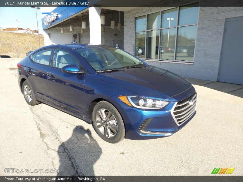 Lakeside Blue / Gray 2017 Hyundai Elantra SE