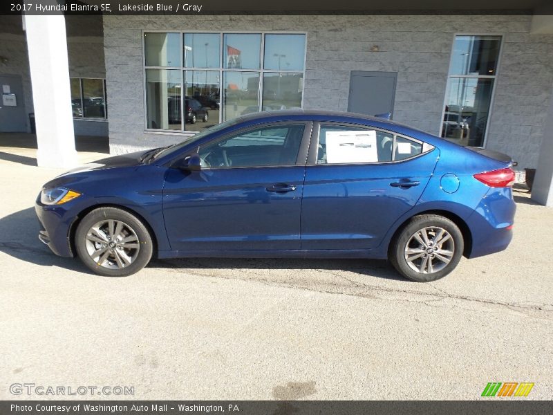 Lakeside Blue / Gray 2017 Hyundai Elantra SE