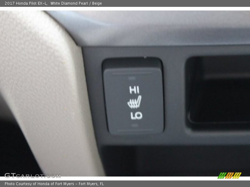 White Diamond Pearl / Beige 2017 Honda Pilot EX-L