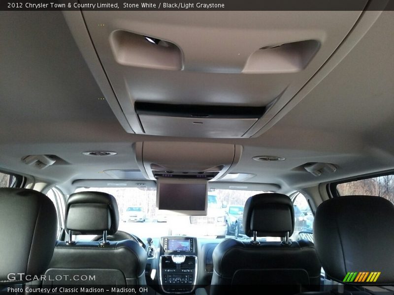 Stone White / Black/Light Graystone 2012 Chrysler Town & Country Limited