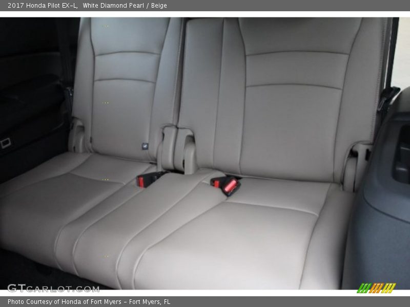 White Diamond Pearl / Beige 2017 Honda Pilot EX-L