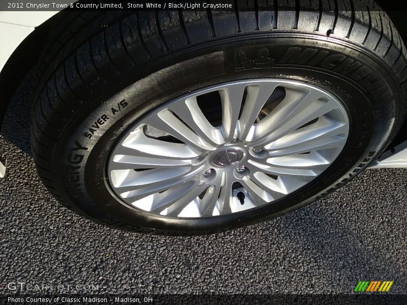 Stone White / Black/Light Graystone 2012 Chrysler Town & Country Limited