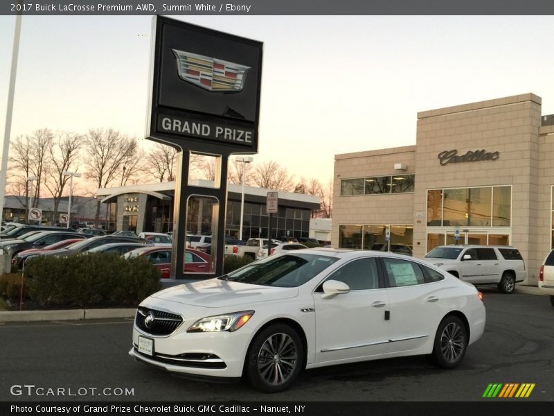 Summit White / Ebony 2017 Buick LaCrosse Premium AWD