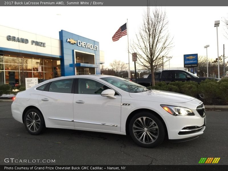 Summit White / Ebony 2017 Buick LaCrosse Premium AWD