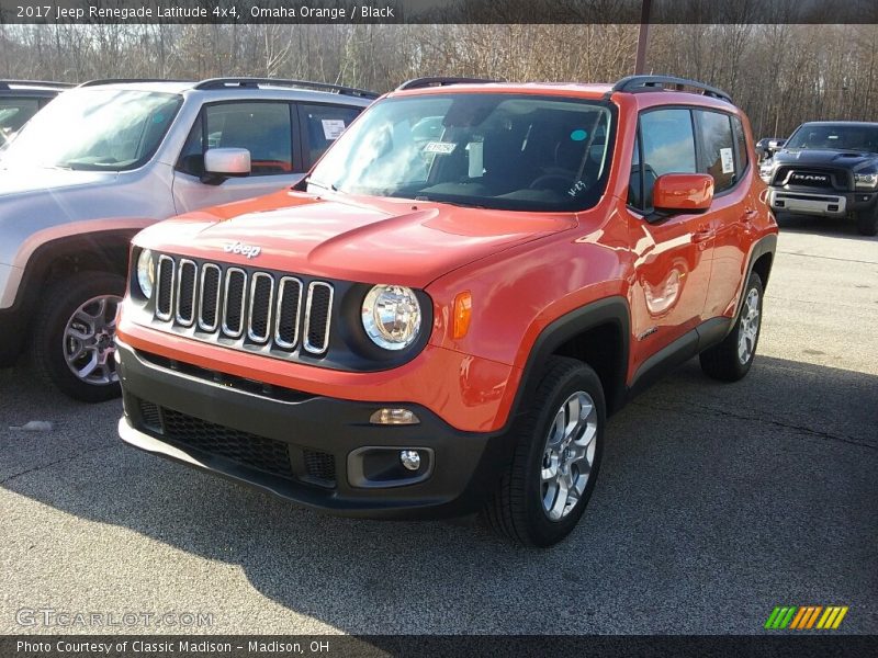 Omaha Orange / Black 2017 Jeep Renegade Latitude 4x4