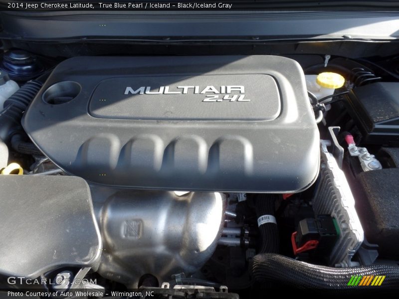 True Blue Pearl / Iceland - Black/Iceland Gray 2014 Jeep Cherokee Latitude