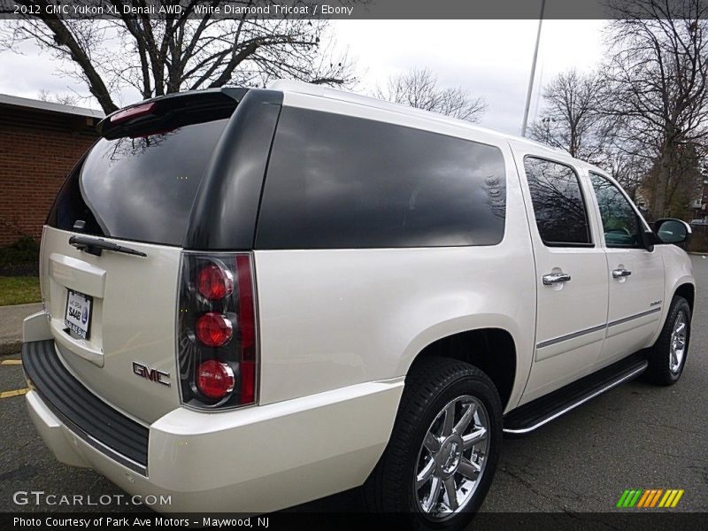 White Diamond Tricoat / Ebony 2012 GMC Yukon XL Denali AWD