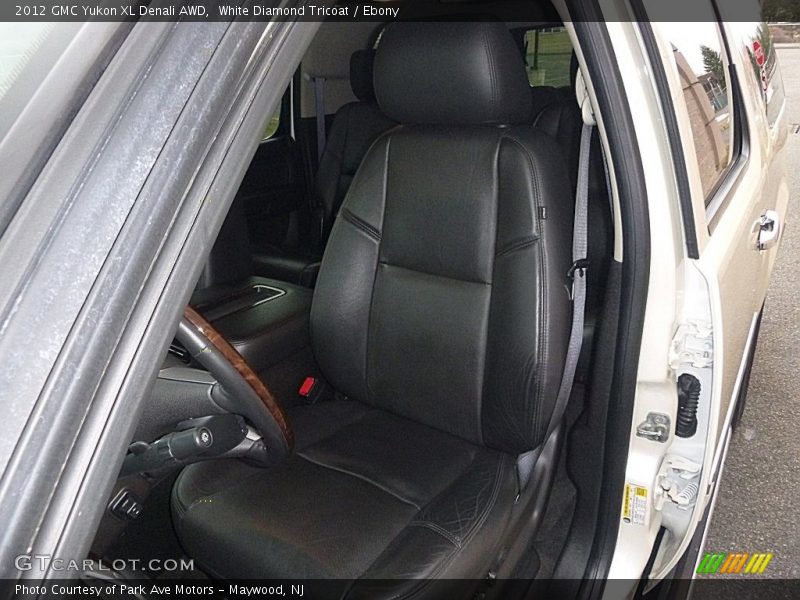 White Diamond Tricoat / Ebony 2012 GMC Yukon XL Denali AWD