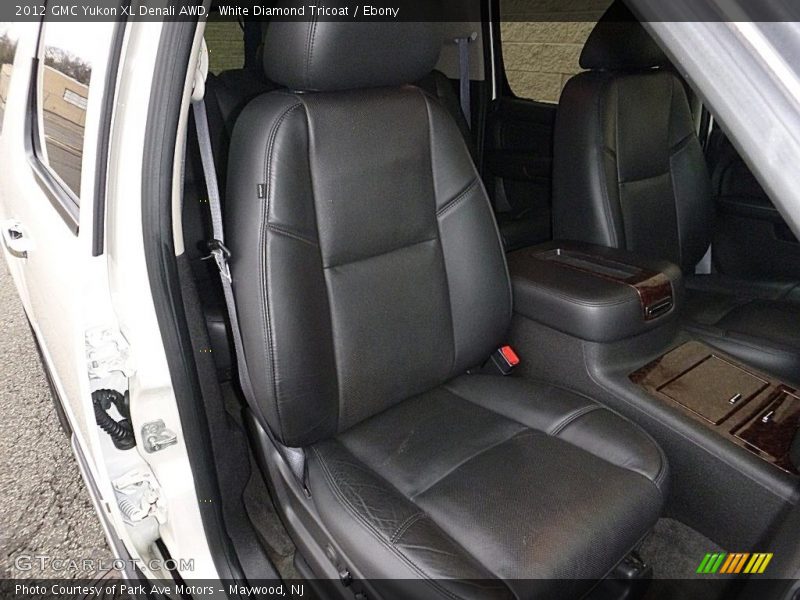 White Diamond Tricoat / Ebony 2012 GMC Yukon XL Denali AWD