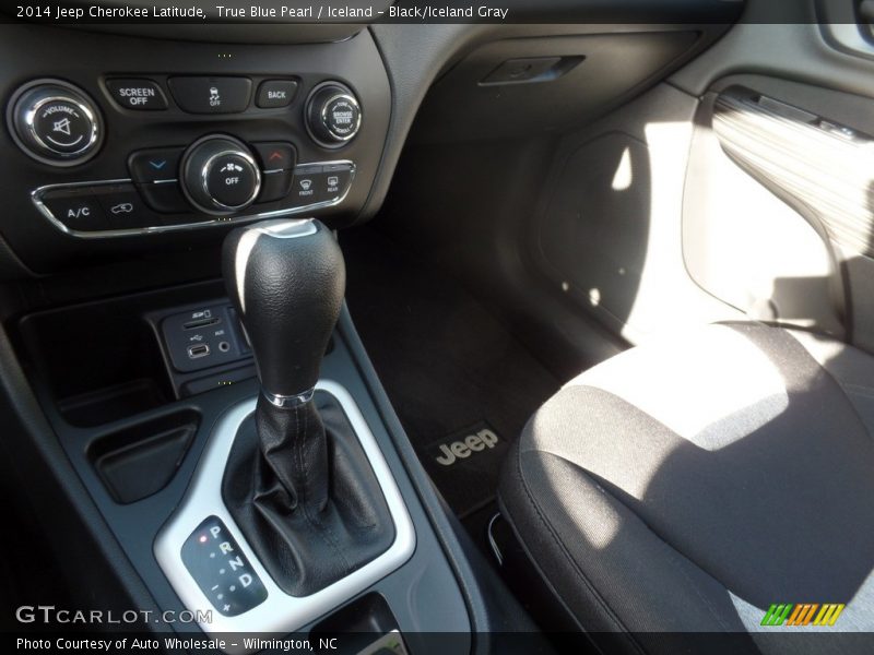 True Blue Pearl / Iceland - Black/Iceland Gray 2014 Jeep Cherokee Latitude