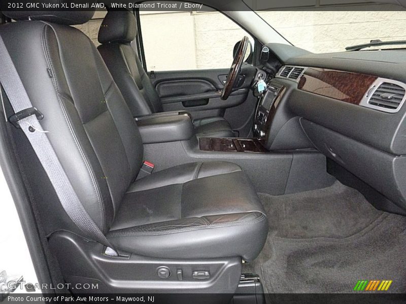White Diamond Tricoat / Ebony 2012 GMC Yukon XL Denali AWD
