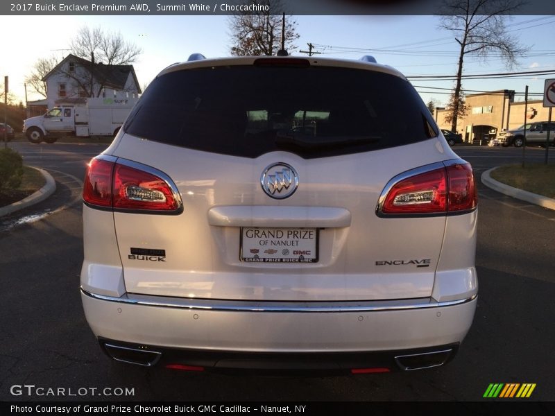 Summit White / Choccachino 2017 Buick Enclave Premium AWD