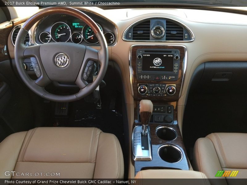 Summit White / Choccachino 2017 Buick Enclave Premium AWD