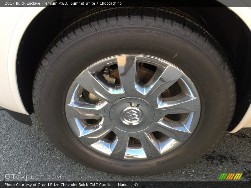 Summit White / Choccachino 2017 Buick Enclave Premium AWD