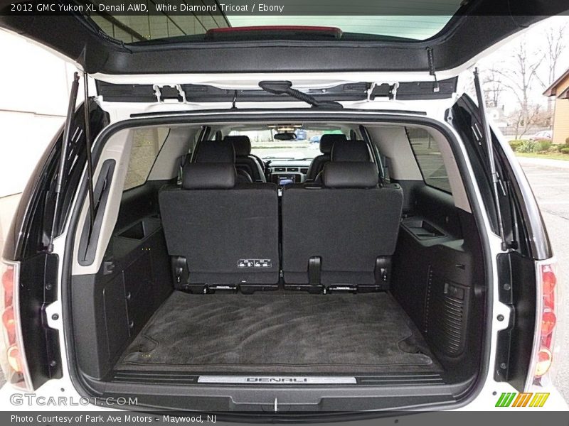 White Diamond Tricoat / Ebony 2012 GMC Yukon XL Denali AWD