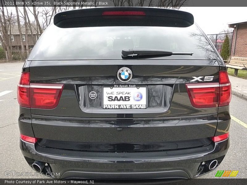 Black Sapphire Metallic / Black 2011 BMW X5 xDrive 35i