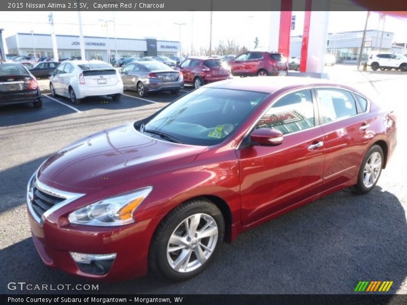 Cayenne Red / Charcoal 2015 Nissan Altima 2.5 SV