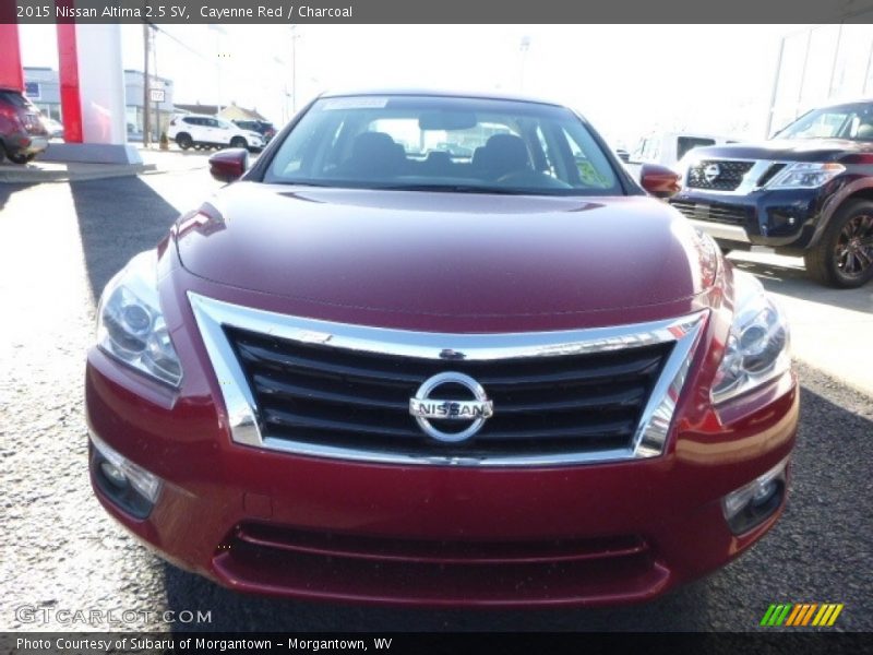 Cayenne Red / Charcoal 2015 Nissan Altima 2.5 SV