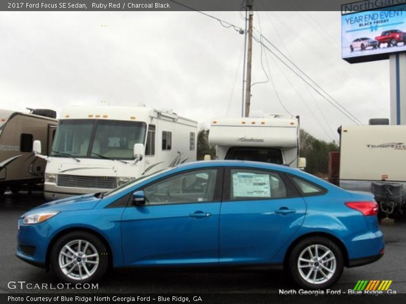 Ruby Red / Charcoal Black 2017 Ford Focus SE Sedan