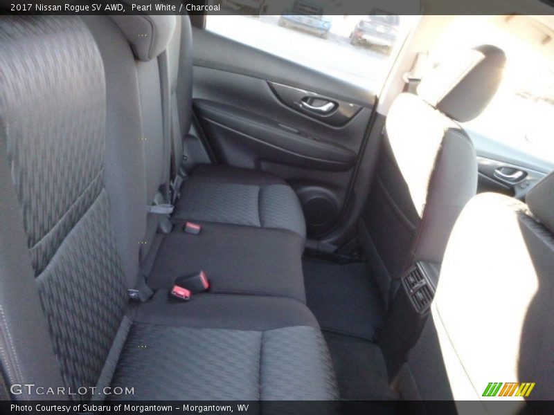 Pearl White / Charcoal 2017 Nissan Rogue SV AWD