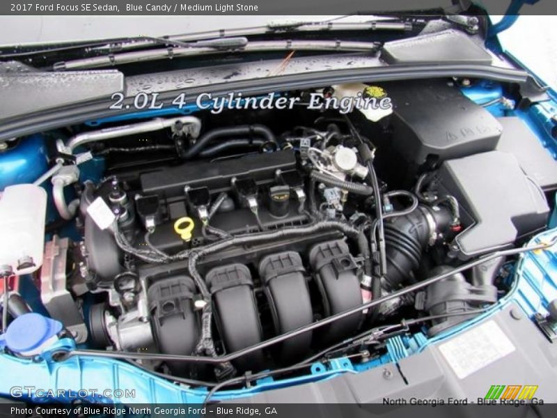 Blue Candy / Medium Light Stone 2017 Ford Focus SE Sedan