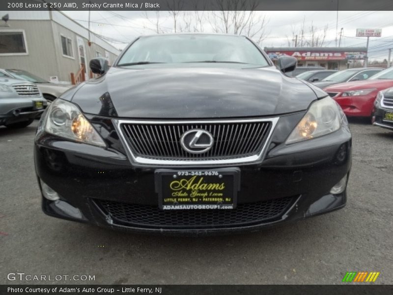 Smoky Granite Mica / Black 2008 Lexus IS 250 AWD
