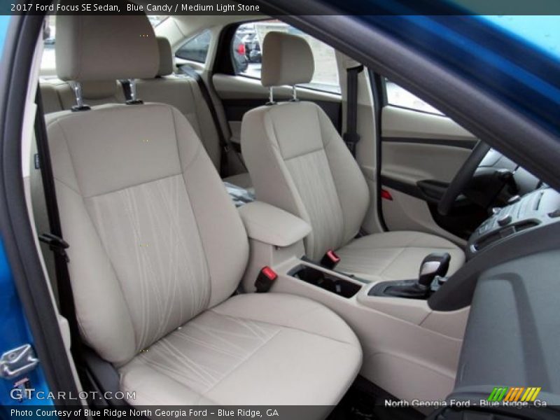 Blue Candy / Medium Light Stone 2017 Ford Focus SE Sedan