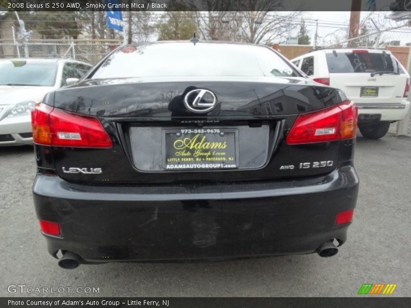 Smoky Granite Mica / Black 2008 Lexus IS 250 AWD