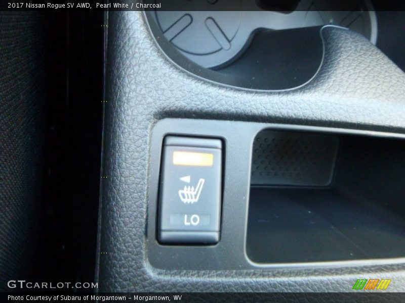 Pearl White / Charcoal 2017 Nissan Rogue SV AWD