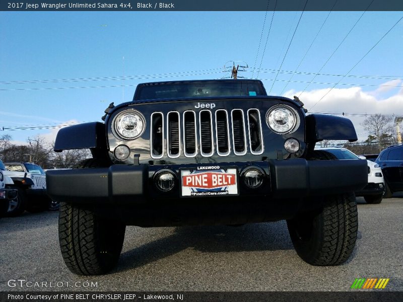 Black / Black 2017 Jeep Wrangler Unlimited Sahara 4x4
